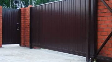 монтаж ворот и калиток