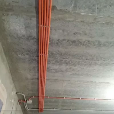 прокладка кабеля в гофре